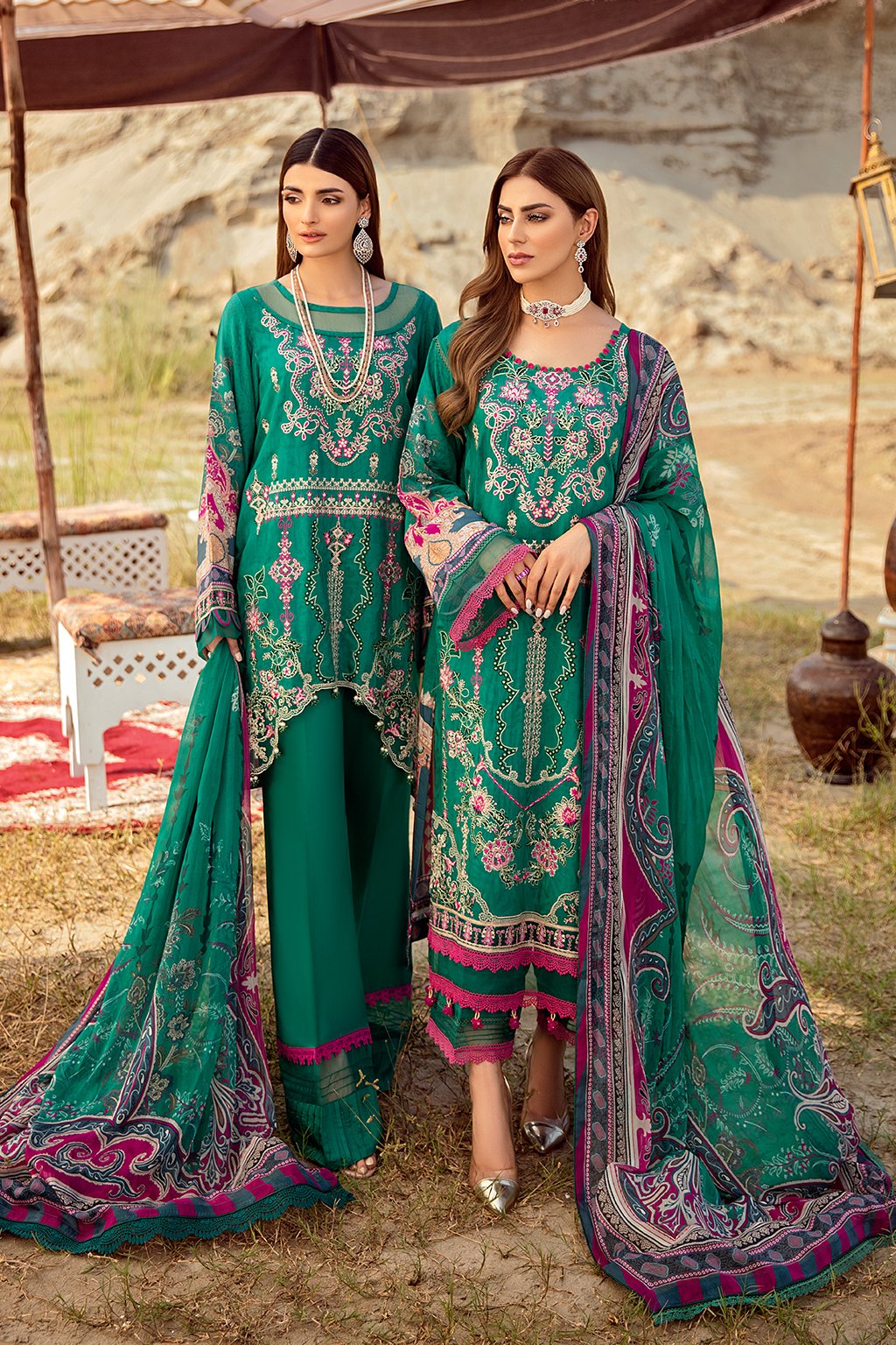 Mashaal by Ramsha Unstitched 3 Piece Linen Vol-01 Collection'2021-I-102