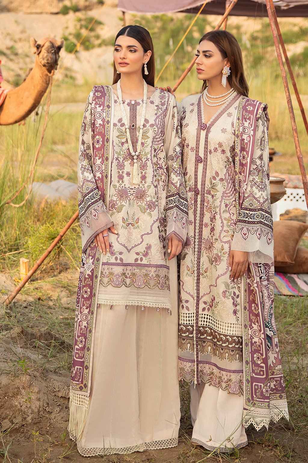 Mashaal by Ramsha Unstitched 3 Piece Linen Vol-01 Collection'2021-I-103