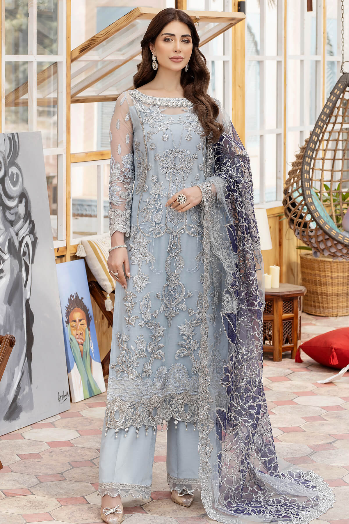 Le Etincelle by Imrozia Premium Unstitched 3 Piece Eid Luxury Collection'2023-I-169