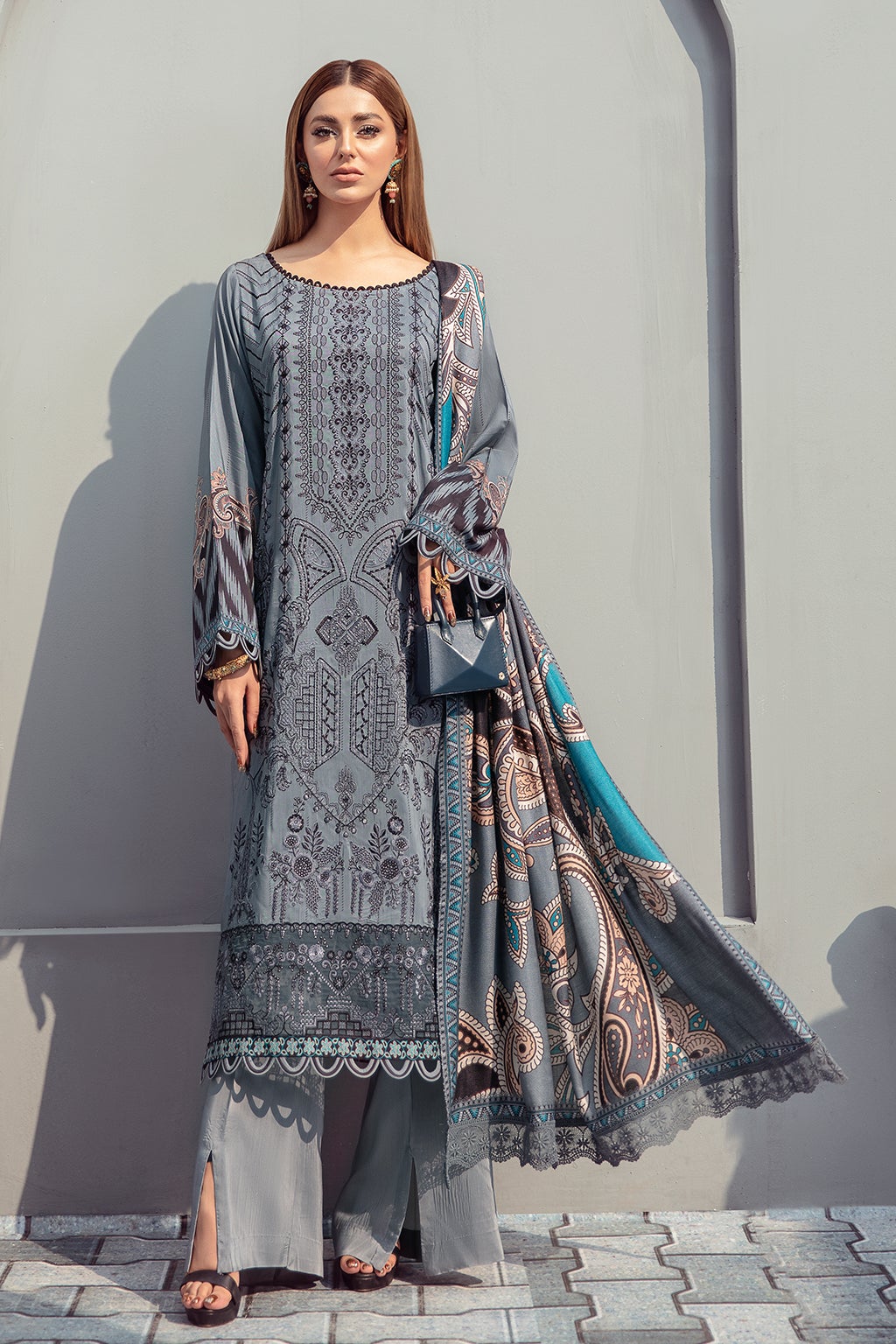 Mashaal by Ramsha Unstitched 3 Piece Winter Vol-02 Collection'2021-I-204