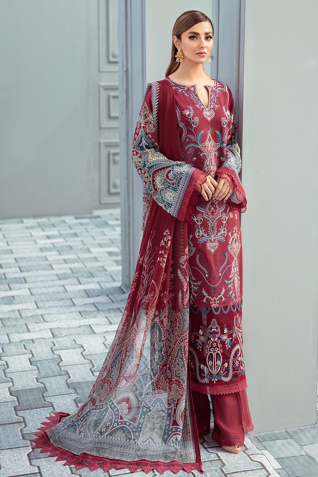 Mashaal by Ramsha Unstitched 3 Piece Winter Vol-02 Collection'2021-I-205
