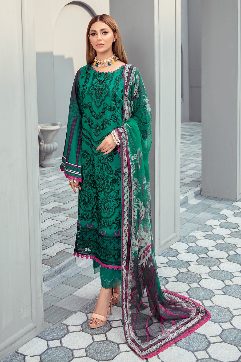 Mashaal by Ramsha Unstitched 3 Piece Winter Vol-02 Collection'2021-I-207