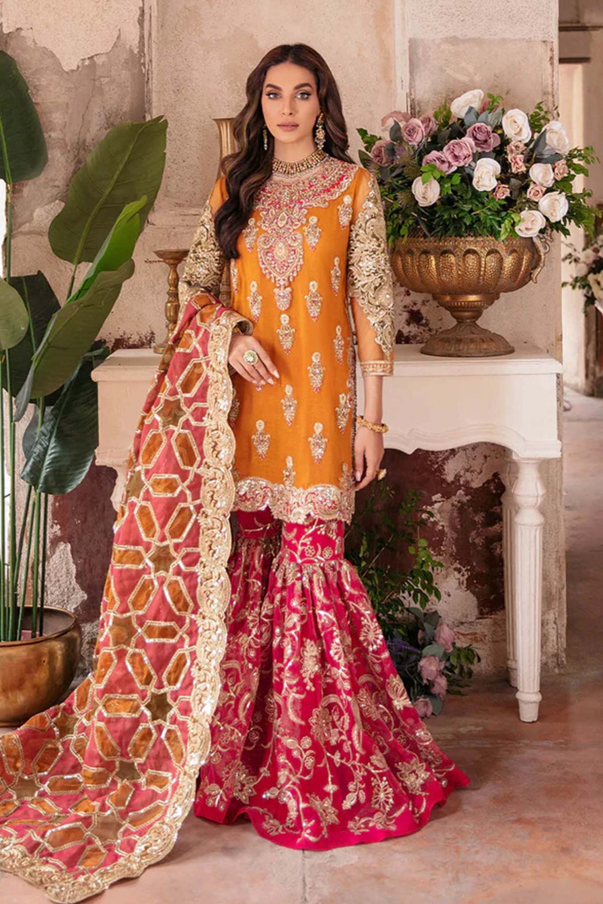 Aangan by Imrozia Unstitched 3 Piece Luxury Wedding Formal Collection'2022-IB-23-Gul-e-Rana