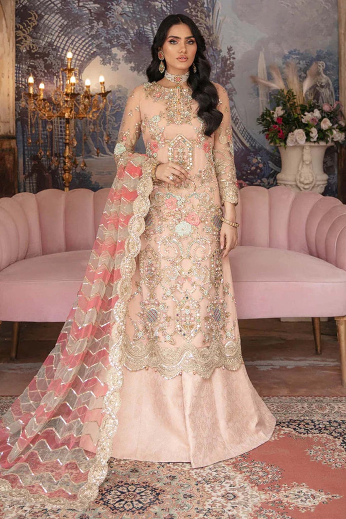 Aangan by Imrozia Unstitched 3 Piece Luxury Wedding Formal Collection'2022-IB-26-Dur-e-Fishaan