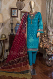 Fusion by Sada Bahar Stitched 3 Piece Lawn Collection'2022-JC-01-Sea Green