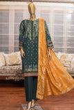Fusion by Sada Bahar Stitched 3 Piece Lawn Collection'2022-JC-03-Green