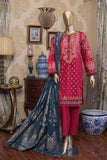 Fusion by Sada Bahar Stitched 3 Piece Lawn Collection'2022-JC-04-Maroon