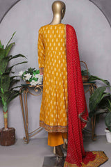 Sada Bahar Stitched 3 Piece Fancy Jacquard Pret Collection'2022-JC-10-Mustrad