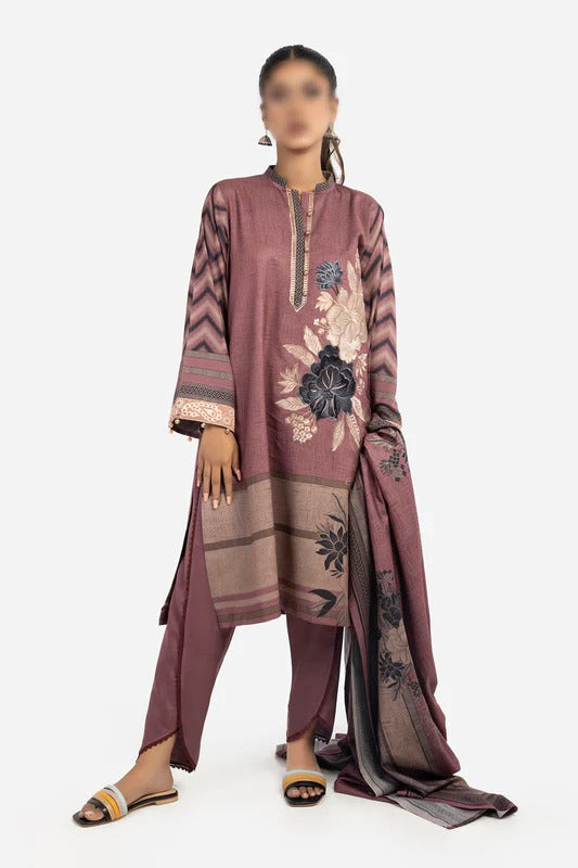 Jaipur by Amna Khadija Unstitched 3 Piece Dhanak Wool Collection'2022-JDE-11