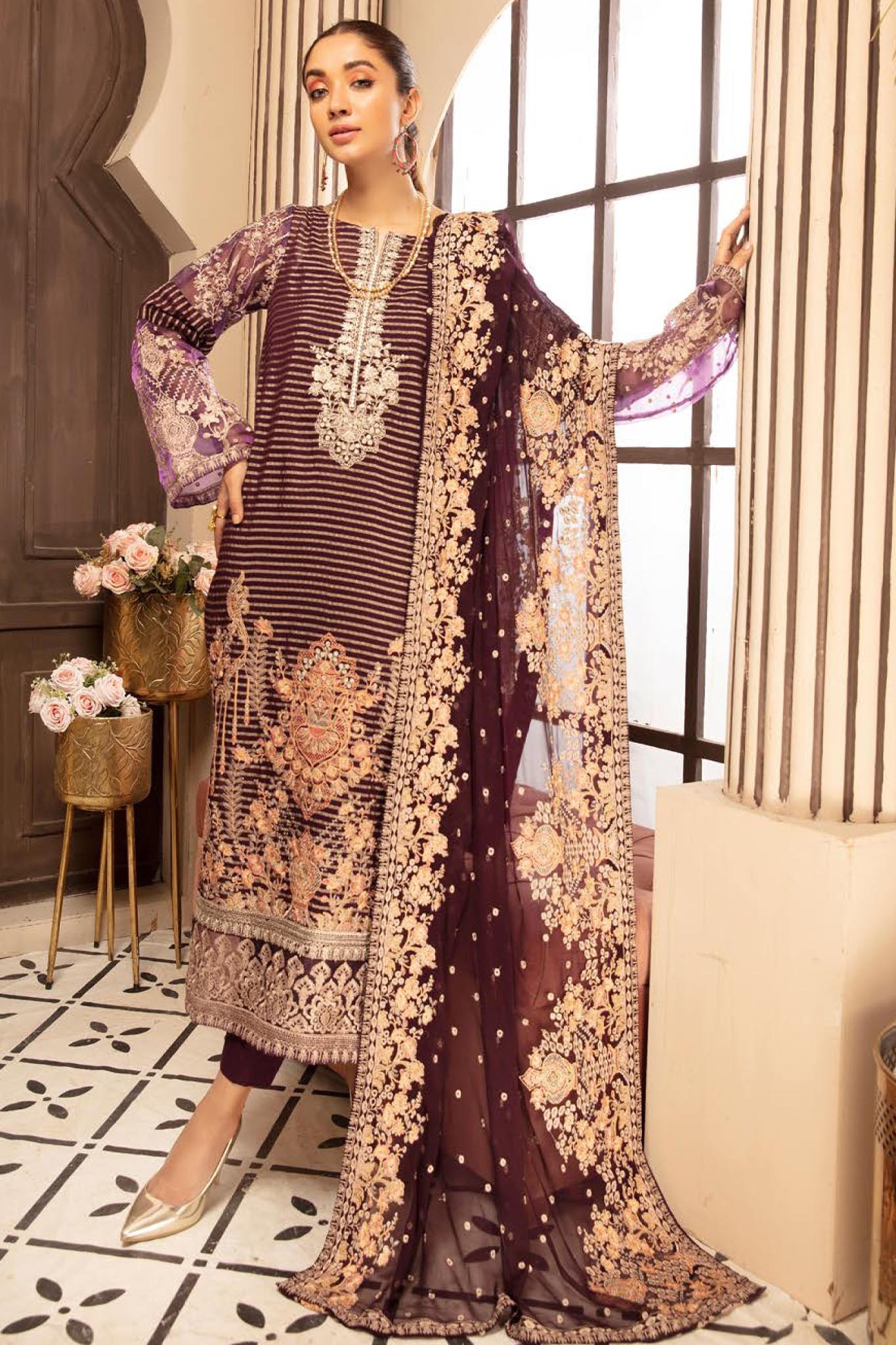 Inaaya by Johra Unstitched 3 Piece Banarsi Lawn Collection'2022-JH-32