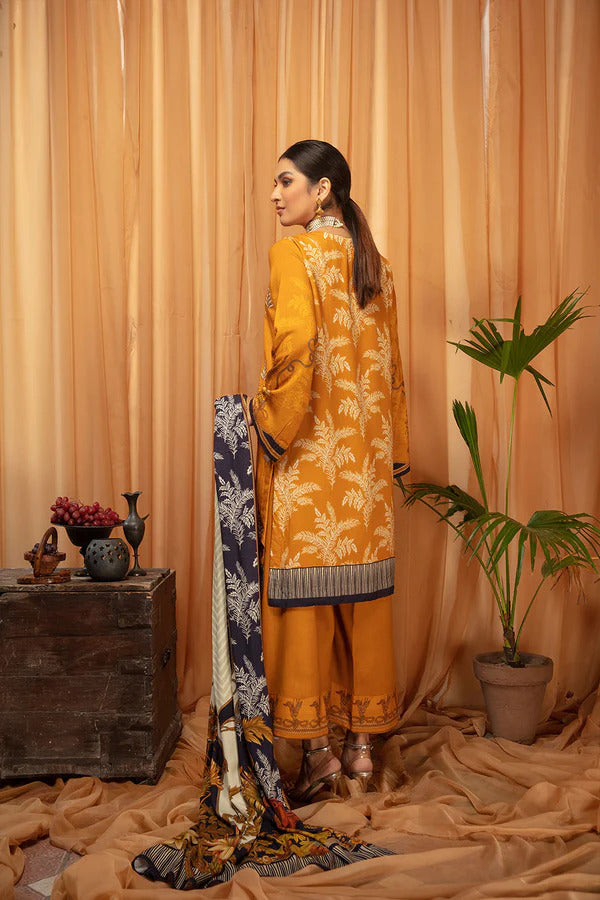 Laal by Johra Unstitched 3 Piece Piece Leather Peach Collection'2022-JH-346