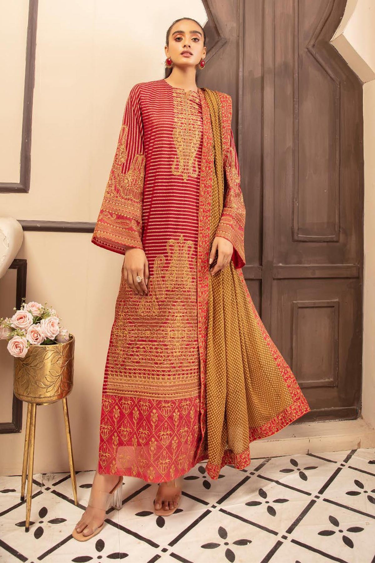 Inaaya by Johra Unstitched 3 Piece Banarsi Lawn Collection'2022-JH-38