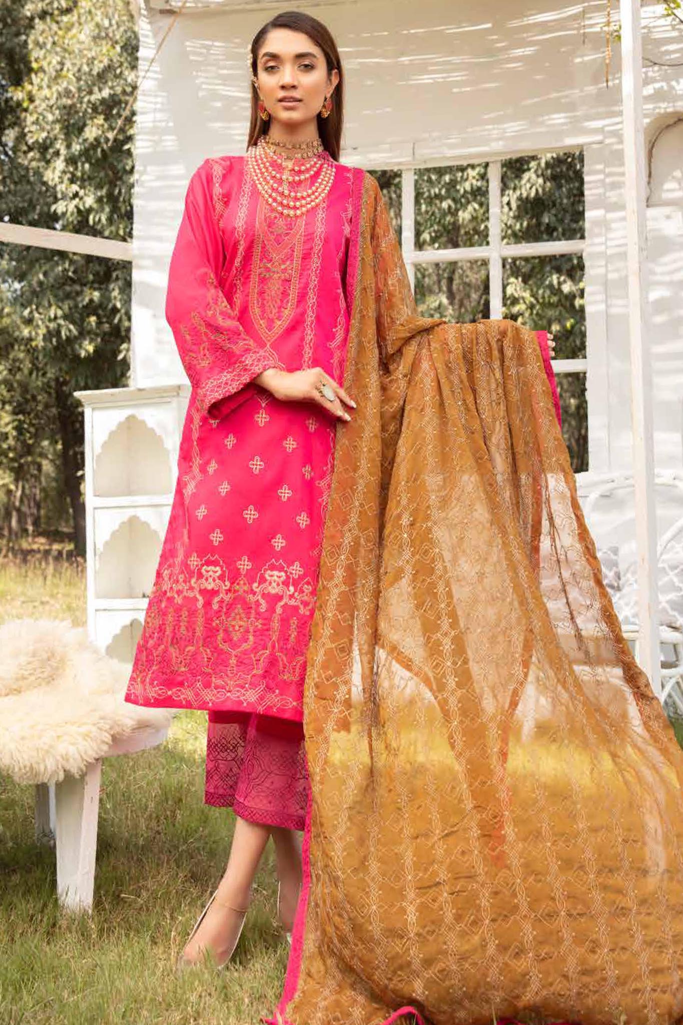 Tabeer by Johra Unstitched 3 Piece Jacquard Lawn Collection'2022-JR-709