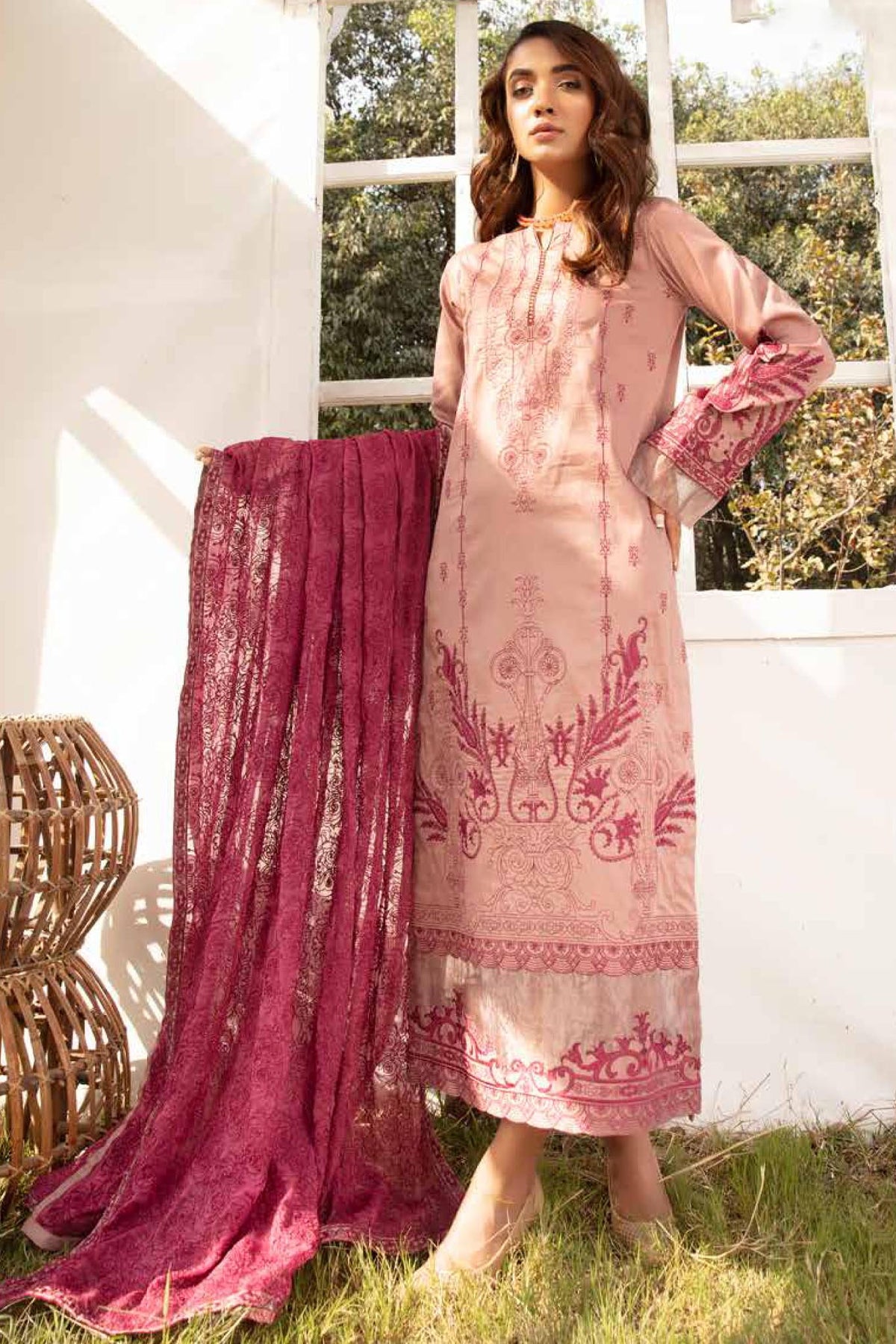 Tabeer by Johra Unstitched 3 Piece Jacquard Lawn Collection'2022-JR-711
