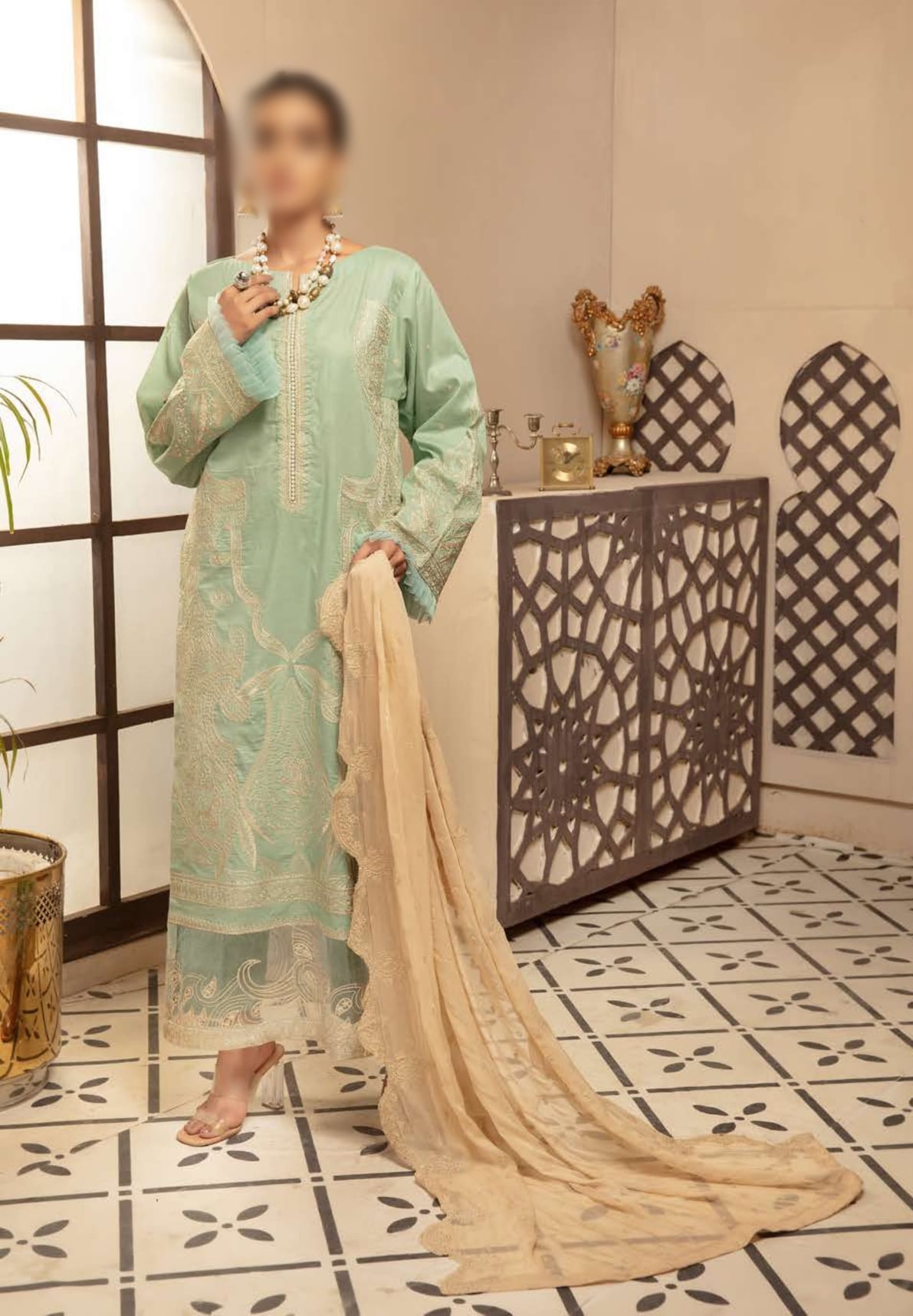 Johra by Libas Unstitched 3 Piece Embroidered Lawn Collection'2022-JR-1010