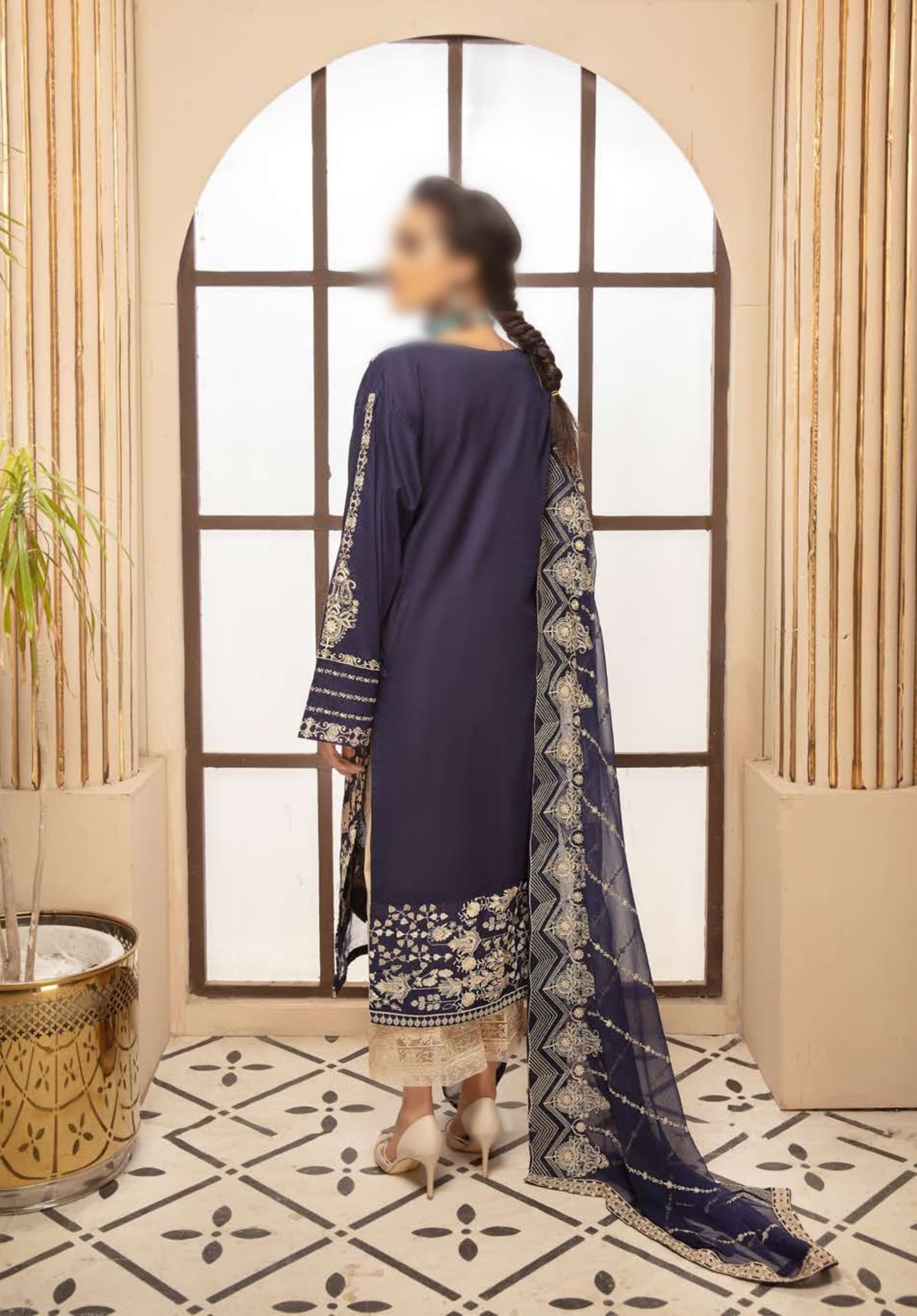 Johra by Libas Unstitched 3 Piece Embroidered Lawn Collection'2022-JR-1011