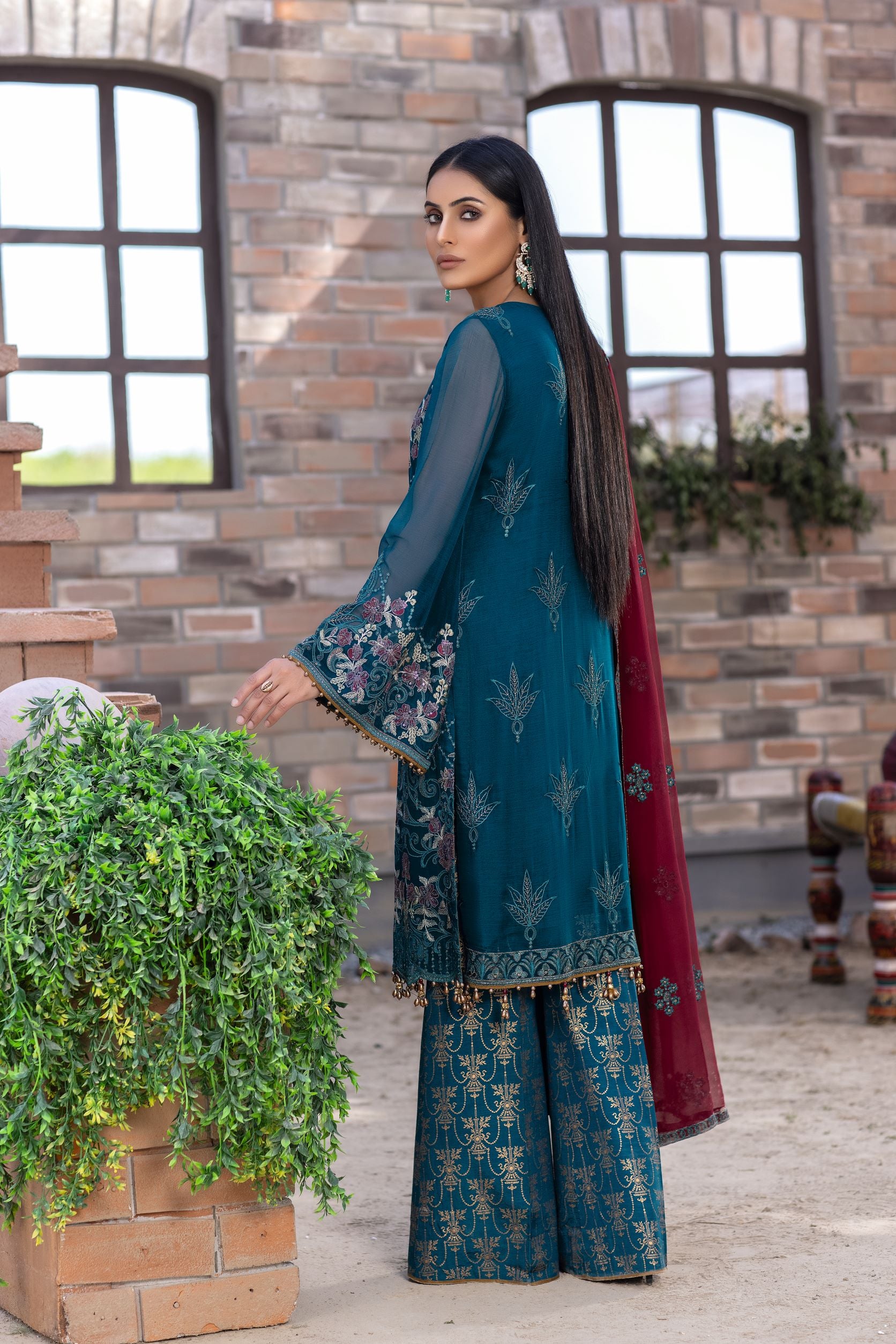 Kuch Khas by Flossie Unstitched 3 Piece Chiffon Vol-11 Collection'2022-K-1102