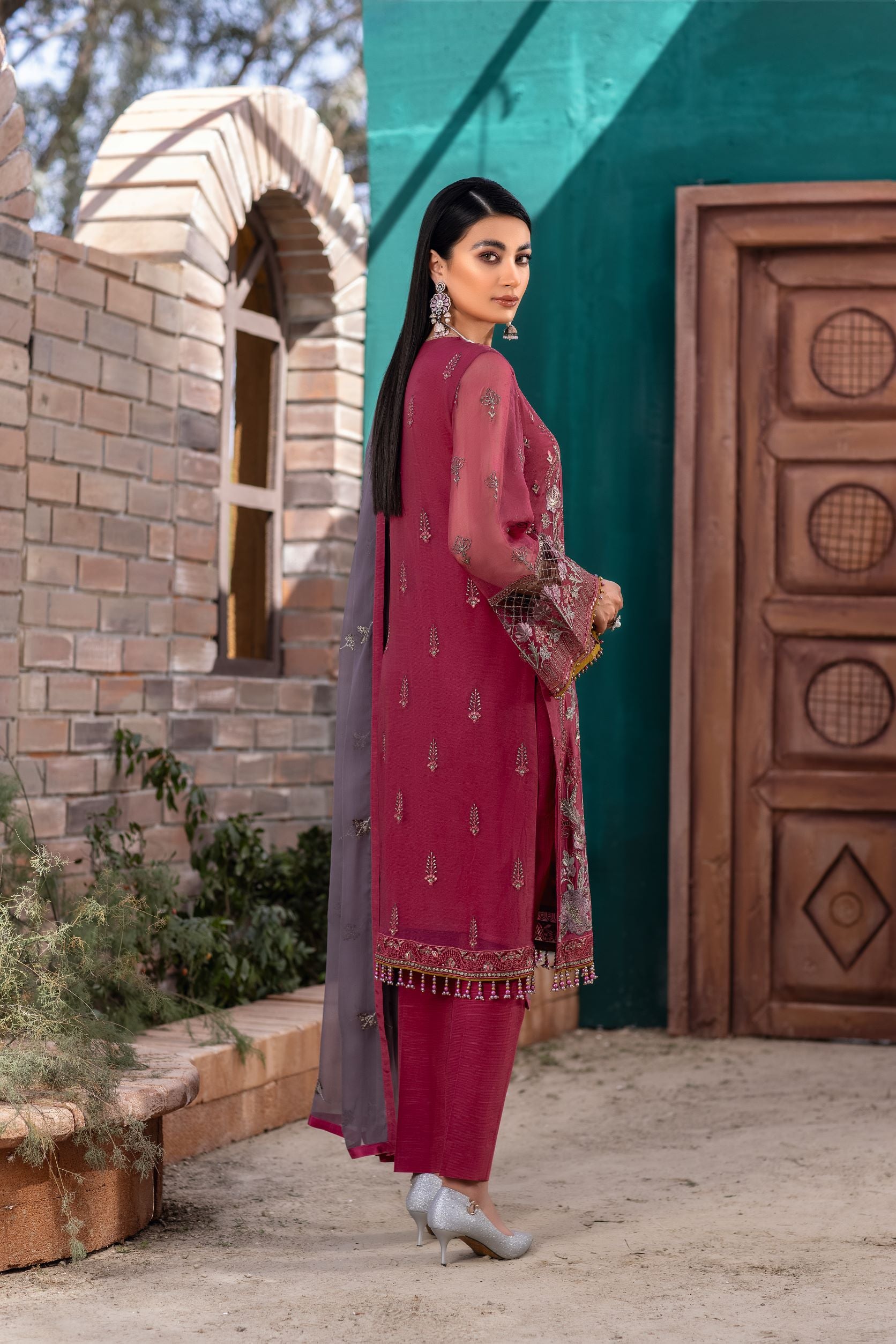 Kuch Khas by Flossie Unstitched 3 Piece Chiffon Vol-11 Collection'2022-K-1105