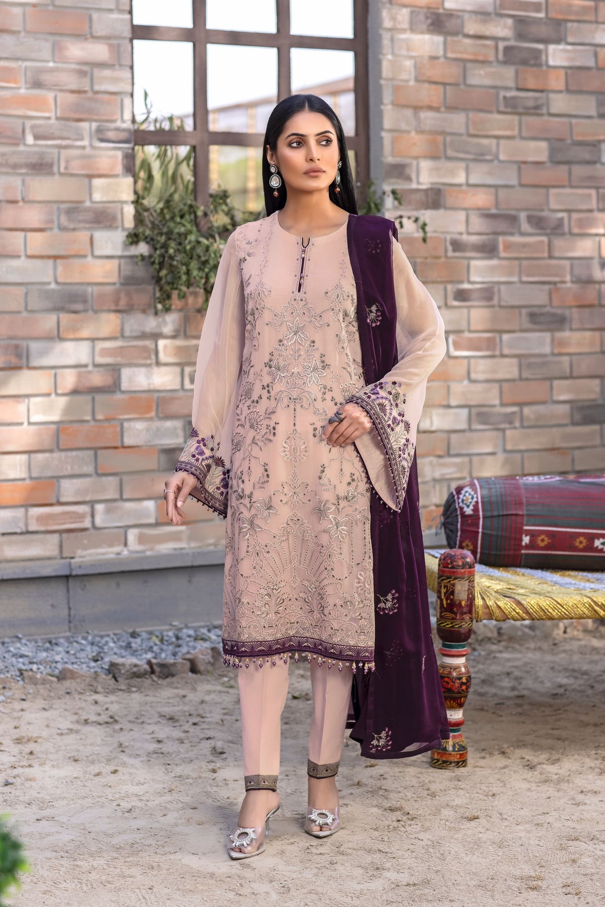 Kuch Khas by Flossie Unstitched 3 Piece Chiffon Vol-11 Collection'2022-K-1109