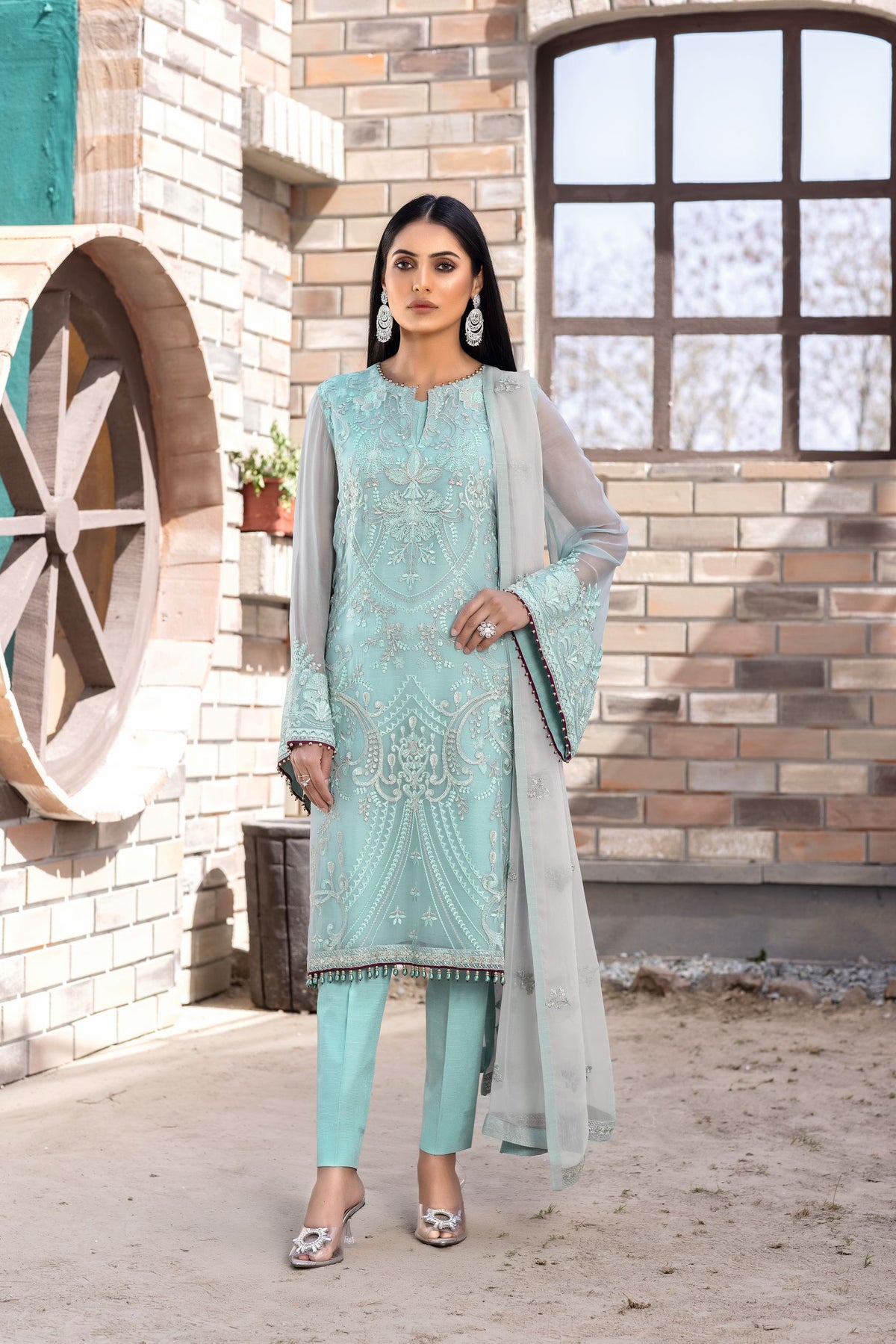 Kuch Khas by Flossie Unstitched 3 Piece Chiffon Vol-11 Collection'2022-K-1110