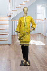 Bin Saeed Stitched Printed Lawn Kurti Collection’2021-K-133-Yellow