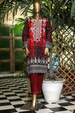 Sada Bahar Stitched Embroidered Khaddar Kurti Collection'2021-KD-12583-Red