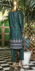 Sada Bahar Stitched Embroidered Khaddar Kurti Collection'2021-KD-12584-Green