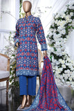 Sada Bahar Stitched 3 Piece Pret Printed Khaddar Collection'2022-KD-7122-Blue
