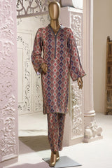 Bin Saeed Stitched 2 Piece Printed Linen Collection'2022-LIN-5878-Brown