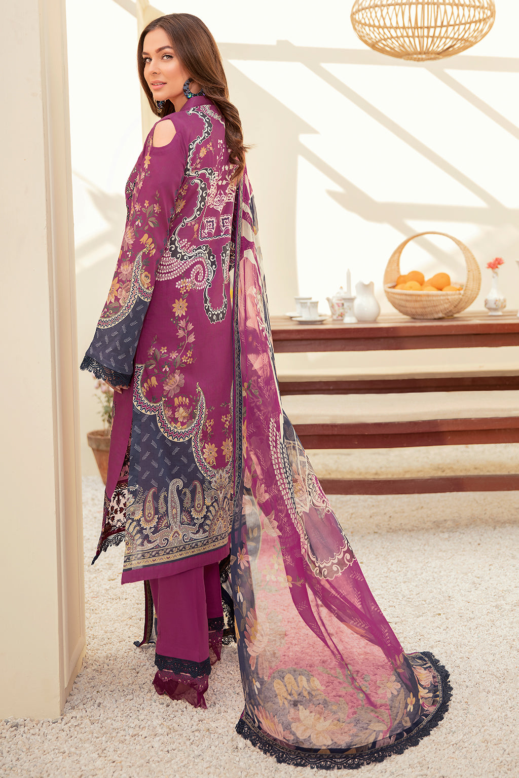 Mashaal by Ramsha Unstitched 3 Piece Luxury Lawn Vol-03 Collection'2022-L-311