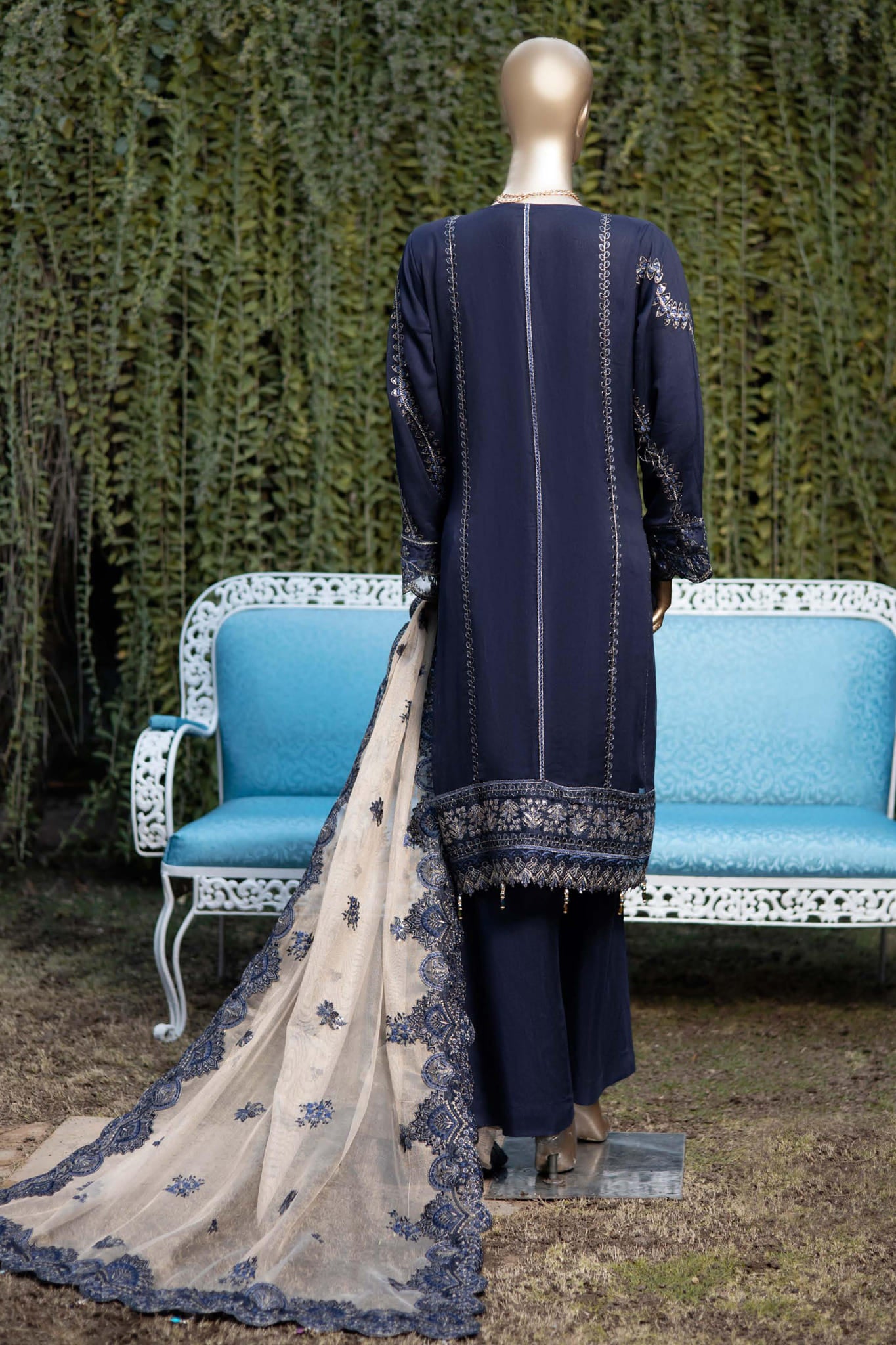 Lazneen by Maria Fabrics Stitched 3 Piece Luxury Chiffon Collection'2022-LC-07