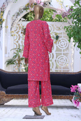 Lea by Bin Saeed Stitched 2 Piece Printed Cotton Collection'2022-CKF-008-Red