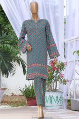 Lea by Bin Saeed Stitched 2 Piece Printed Cotton Collection'2022-CKF-004-Green