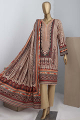 Bin Saeed Stitched 3 Piece Printed Linen Collection'2022-LI-4770-Skin