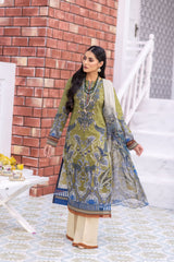 Flossie Unstitched 3 Piece Luxury Lawn Collection'2022-LL-105