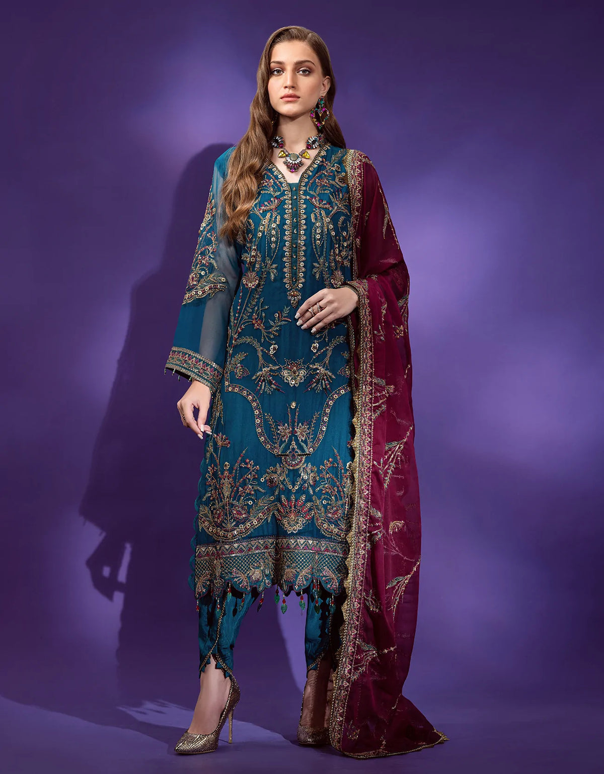 Lamour by Emaan Adeel Unstitched 3 Piece Luxury Formal Collection'2022-LR-04