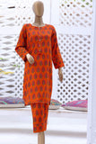 Sada Bahar Stitched 2 Piece Printed Linen Collection'2022-LS-3562-Orange