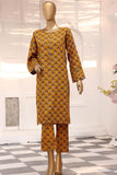 Sada Bahar Stitched 2 Piece Printed Linen Collection'2022-LS-3567-Mustard
