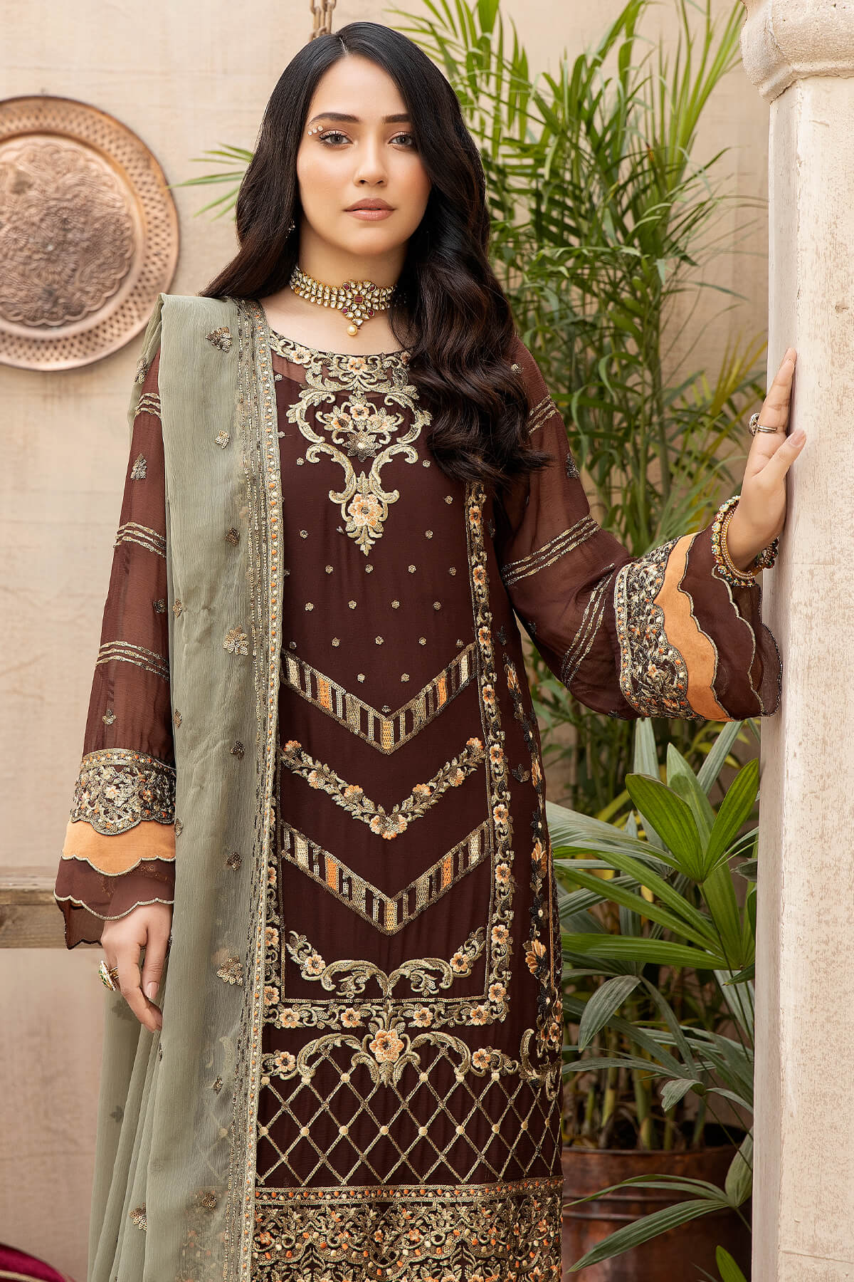 Exquise Majestic by Imrozia Unstitched 3 Piece Chiffon Collection'2023-M-21-Roohay