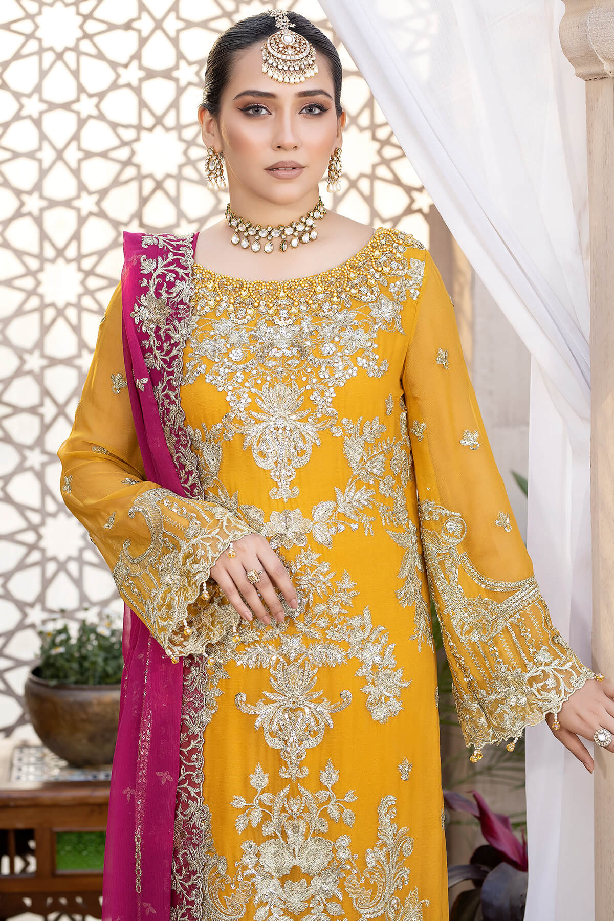 Exquise Majestic by Imrozia Unstitched 3 Piece Chiffon Collection'2023-M-28-Roshanay