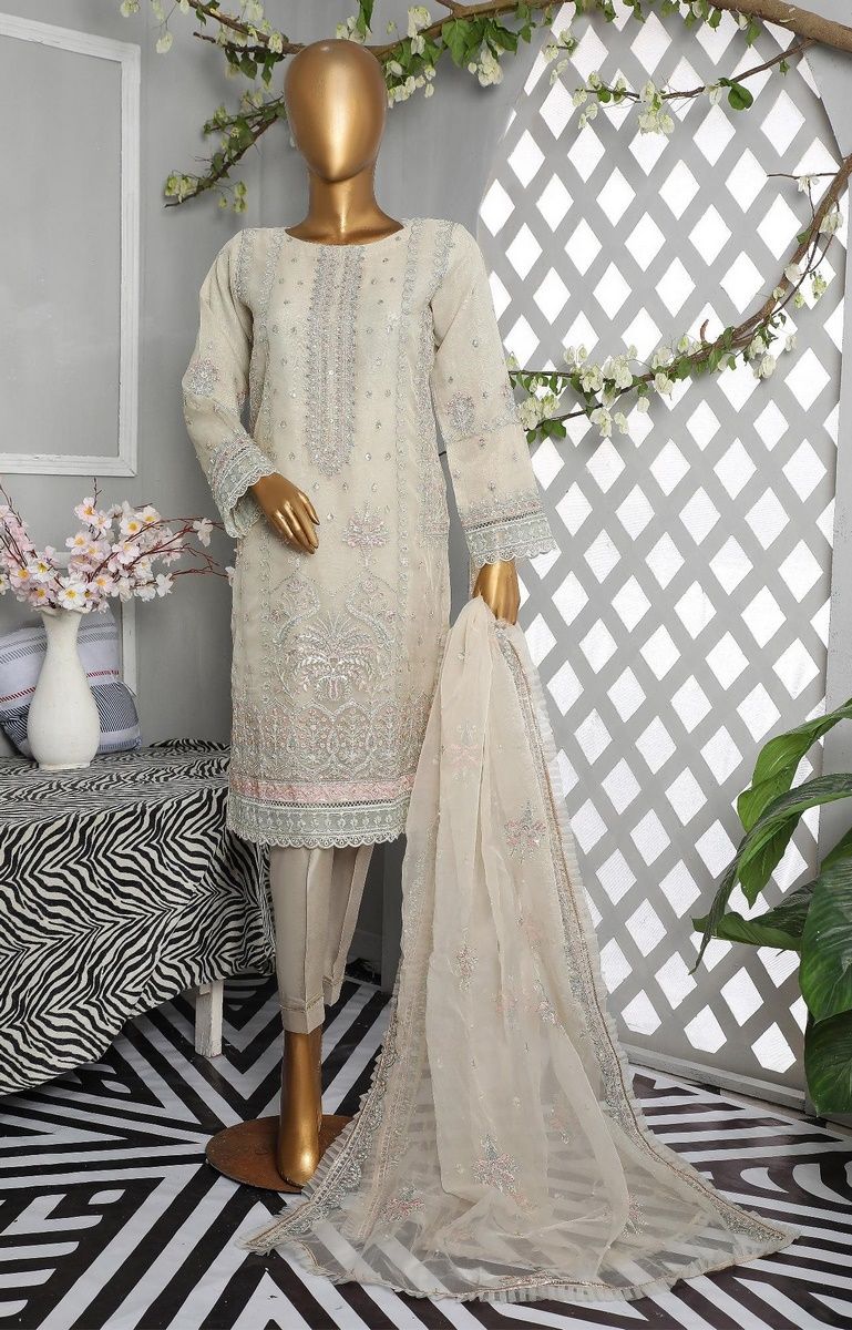 Sada Bahar Stitched 2 Piece Luxury Formal Collection'2021-MA-50-Grey