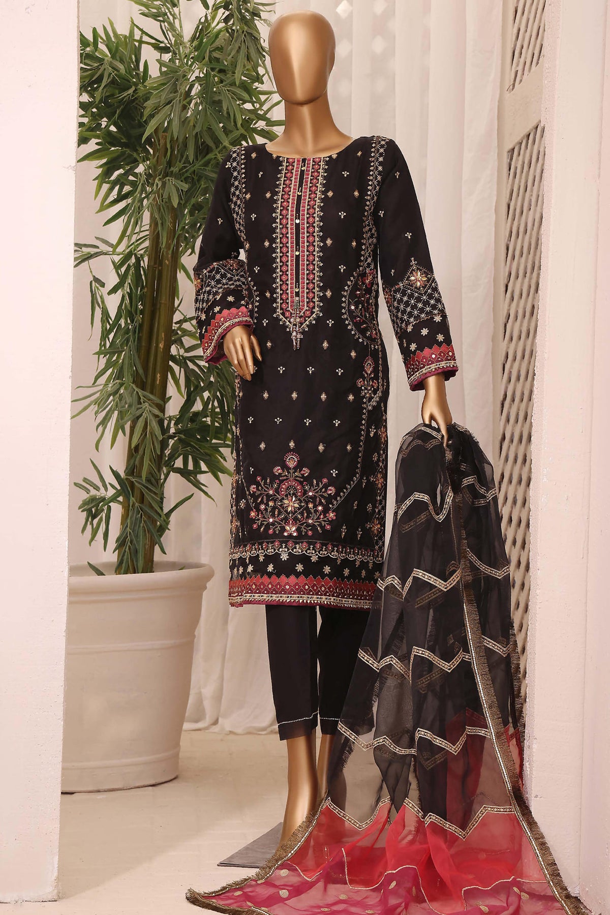 Sada Bahar Stitched 2 Piece Festive Formal Collection'2022-MA-70-Black