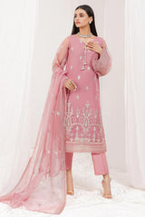 Mersin by Esra Stitched 2 Piece Festive Organza Collection'2022-ME-01-Pink