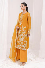 Mersin by Esra Stitched 2 Piece Festive Organza Collection'2022-ME-02-Yellow
