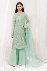 Mersin by Esra Stitched 2 Piece Festive Organza Collection'2022-ME-04-Mint Green
