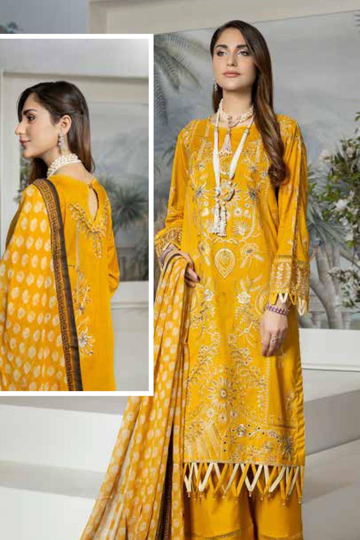 Sehar by Marjjan Unstitched 3 Piece Emb Lawn Collection'2022-MEL-08-B