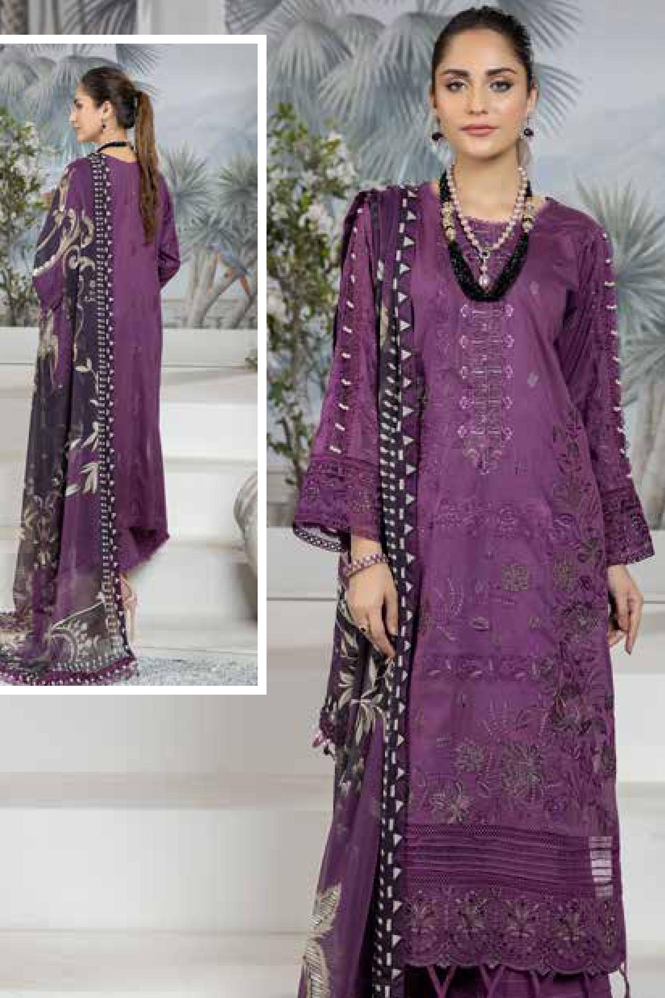 Sehar by Marjjan Unstitched 3 Piece Emb Lawn Collection'2022-MEL-10-B