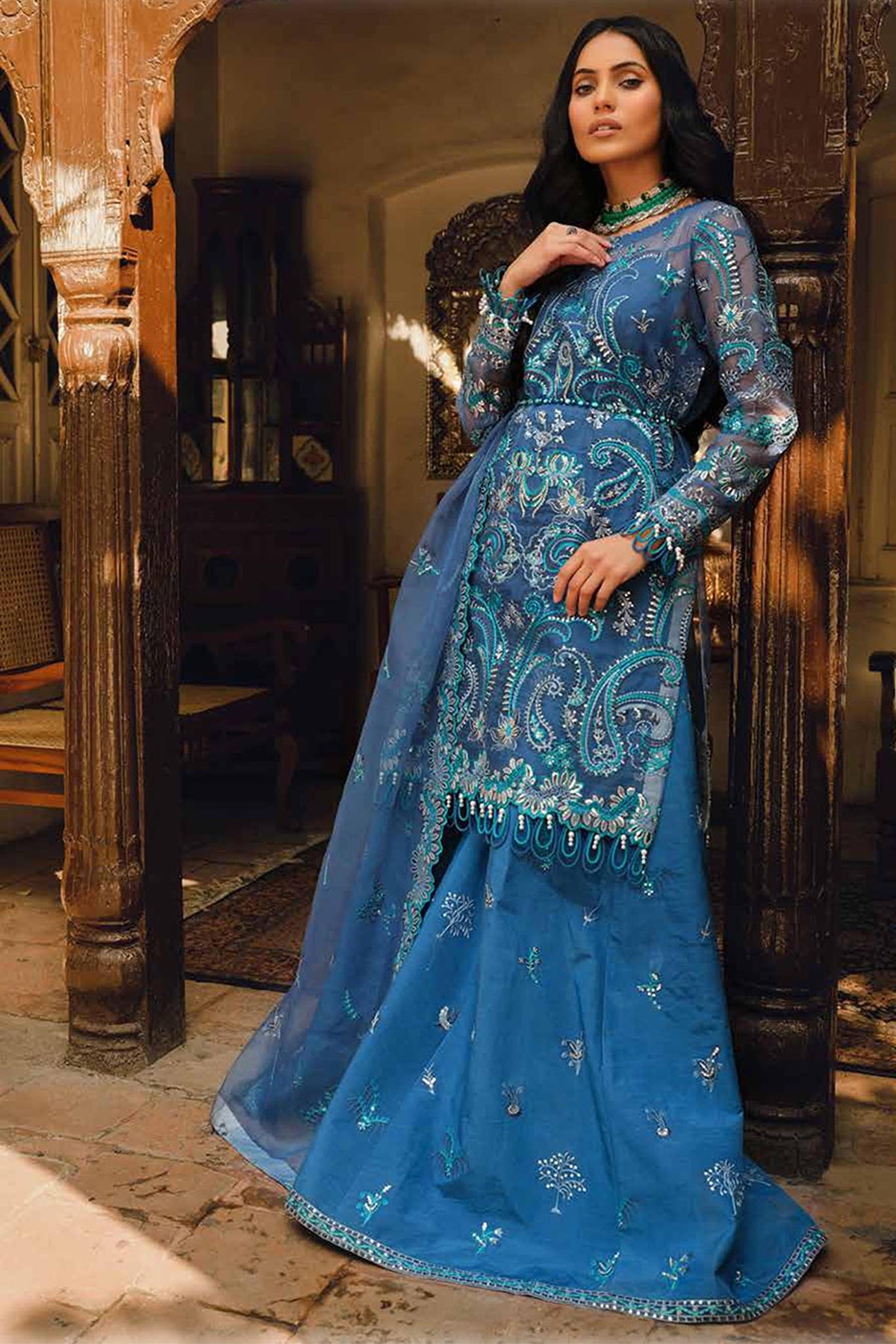Mor Bagh by Maryum N Maria Unstitched 3 Piece Eid Festive Collection'2022-MFD-0076
