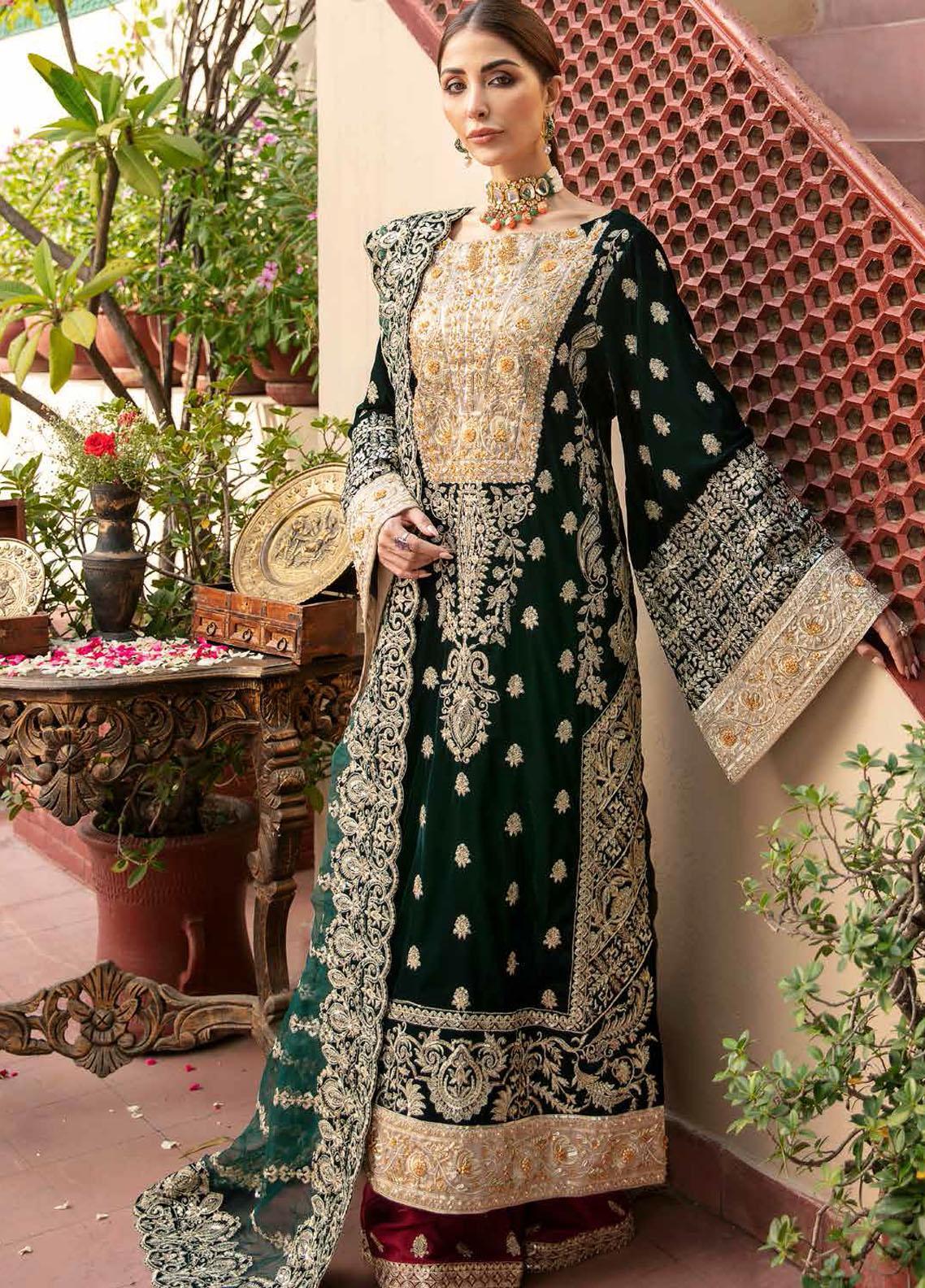 Husn-e-Ara by Maryam N Maria Unstitched 3 Piece Velvet Collection'2021-MFD-0064