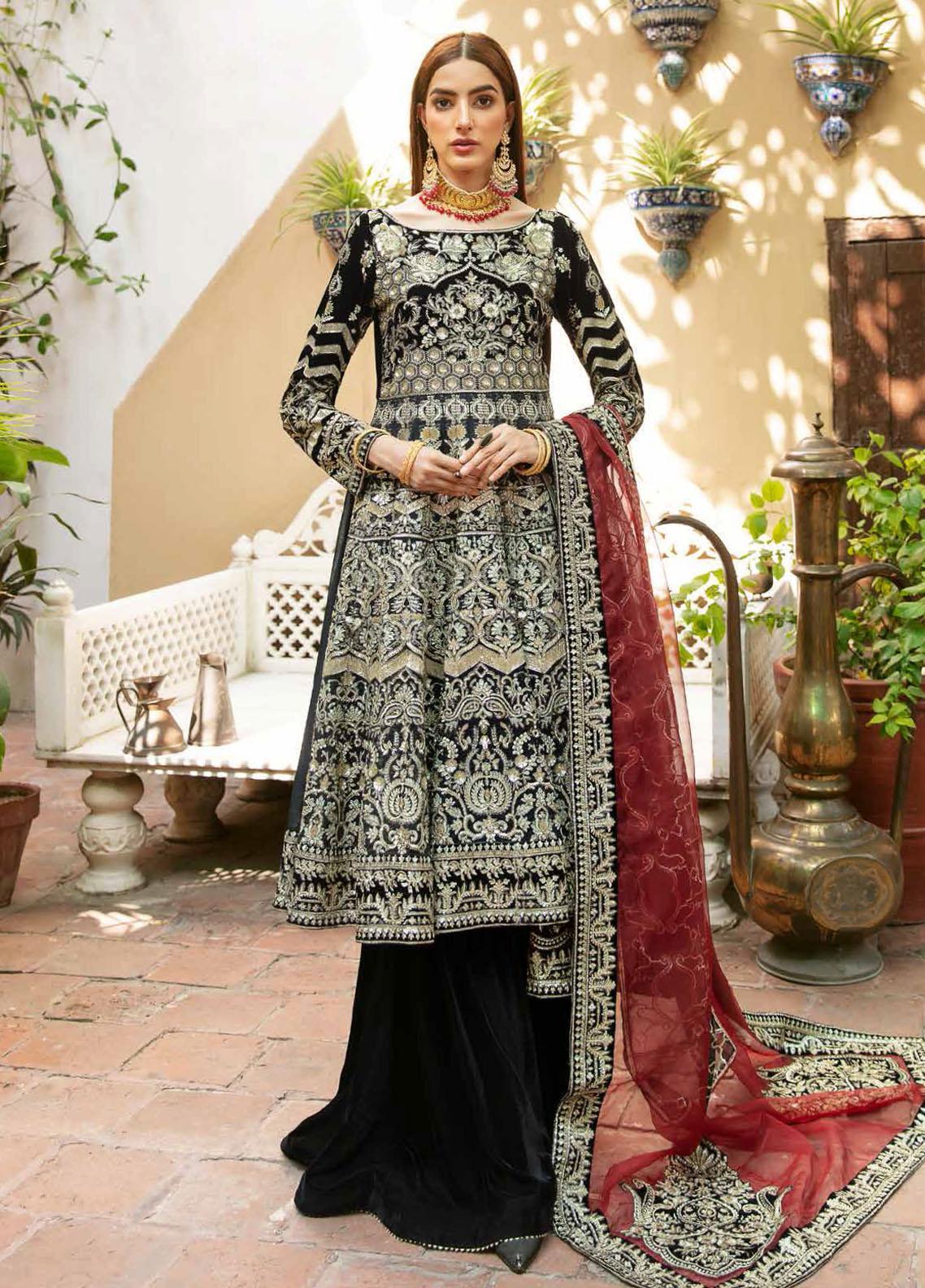 Husn-e-Ara by Maryam N Maria Unstitched 3 Piece Velvet Collection'2021-MFF-0010
